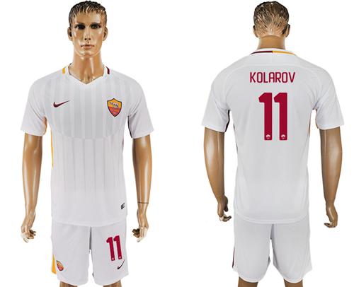 Roma #11 Kolarov Away Soccer Club Jersey - Click Image to Close